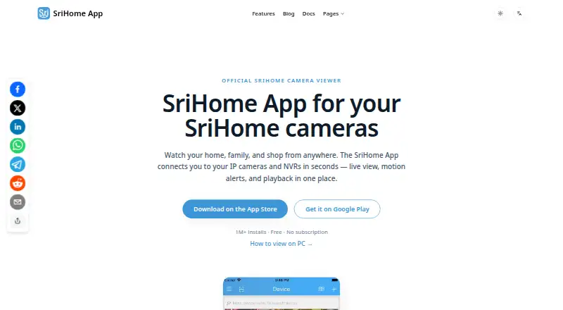 SriHome App's own site
