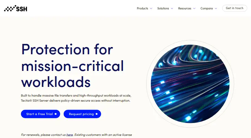 Tectia Client's own site