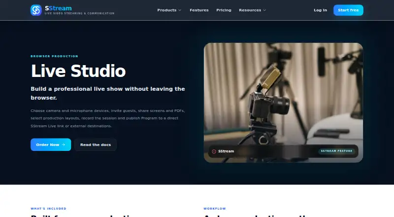 SStream Live Studio's own site