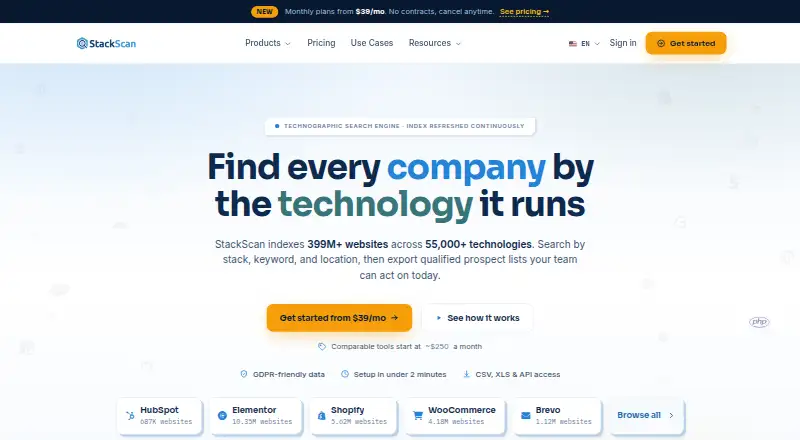 StackScan's own site