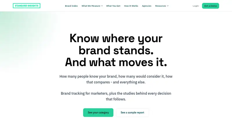 Standard Insights's own site