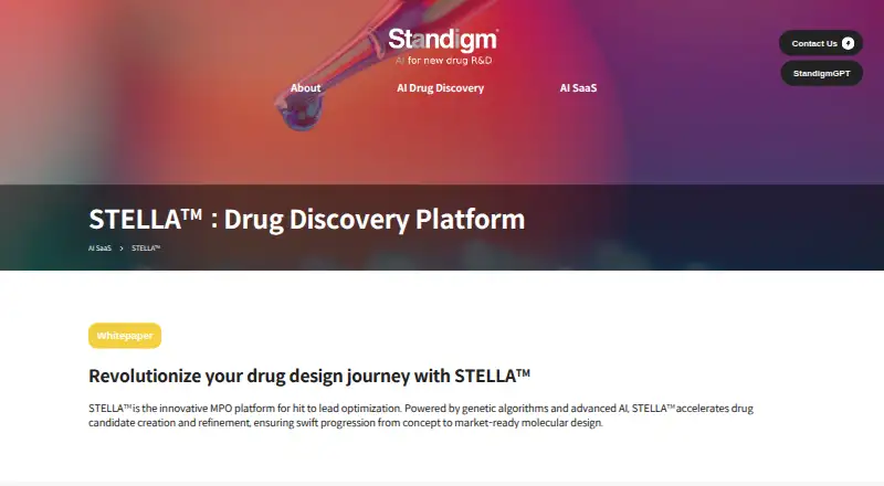 Standigm STELLA's own site