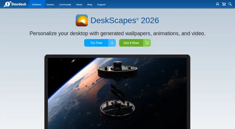DeskScapes's own site