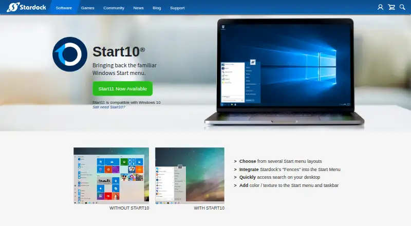 Start10's own site