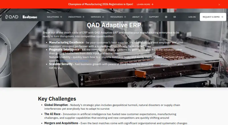 QAD Adaptive ERP's own site