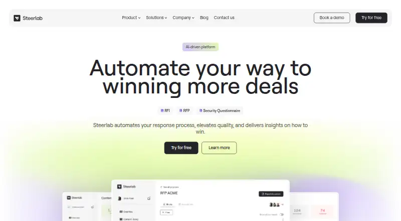 Steerlab's own site