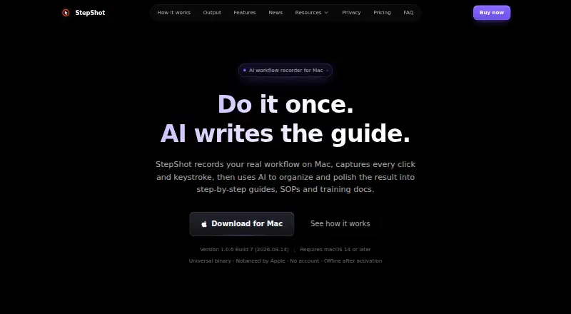 StepShot's own site