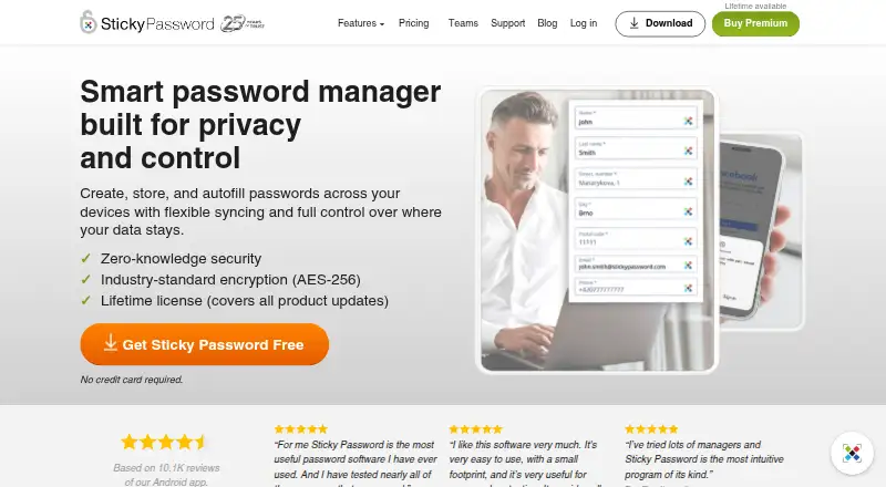 Sticky Password's own site