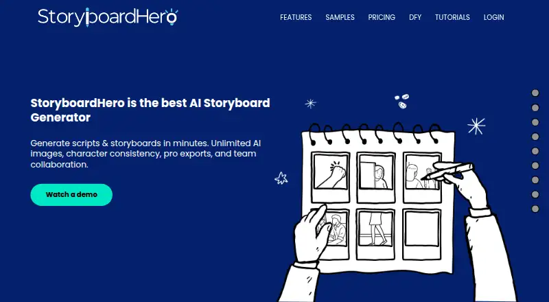 StoryboardHero's own site