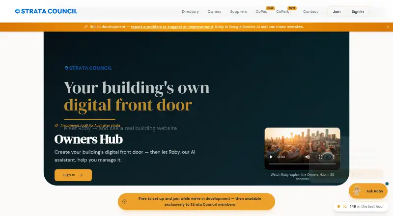 Owners Hub's own site