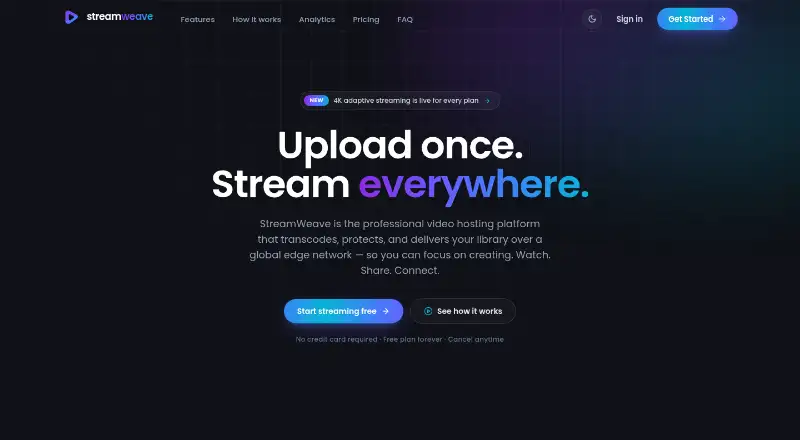 StreamWeave's own site