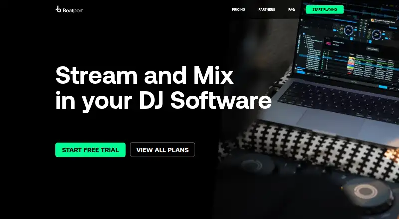 Beatport Streaming's own site