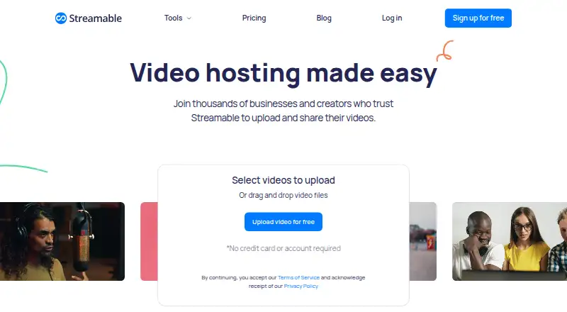 Streamable's own site