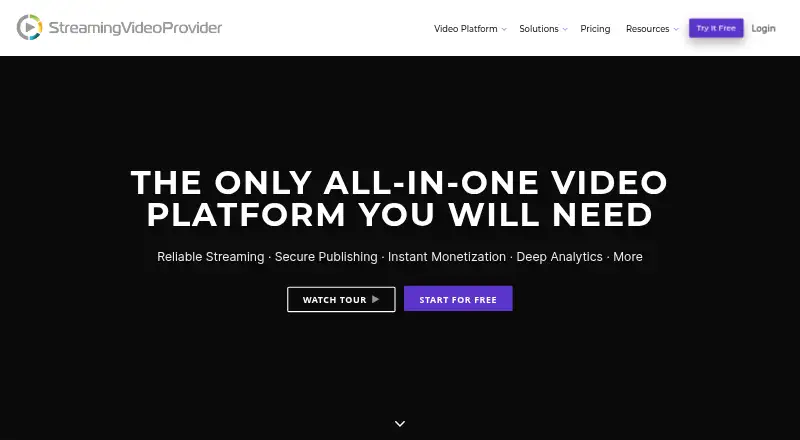 StreamingVideoProvider's own site