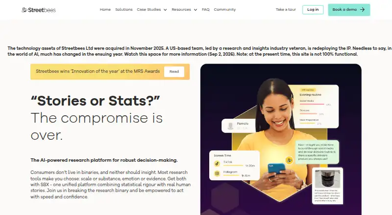 Streetbees's own site