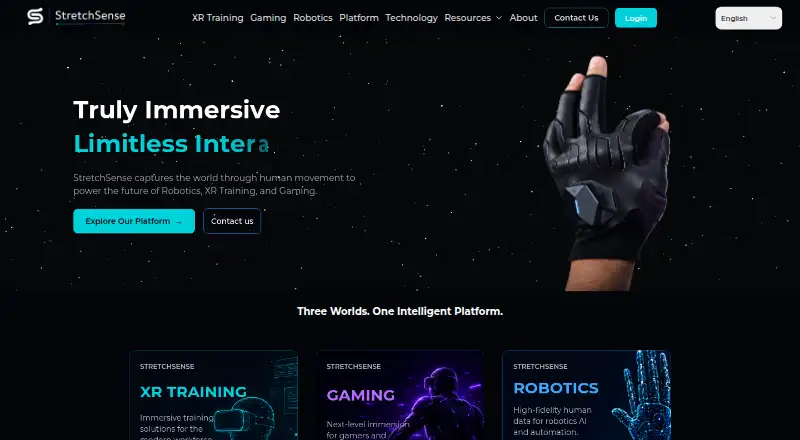 StretchSense Studio's own site