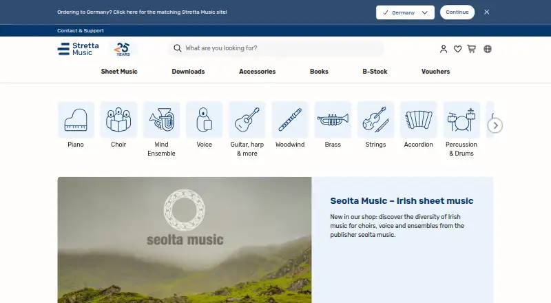 Stretta Music's own site