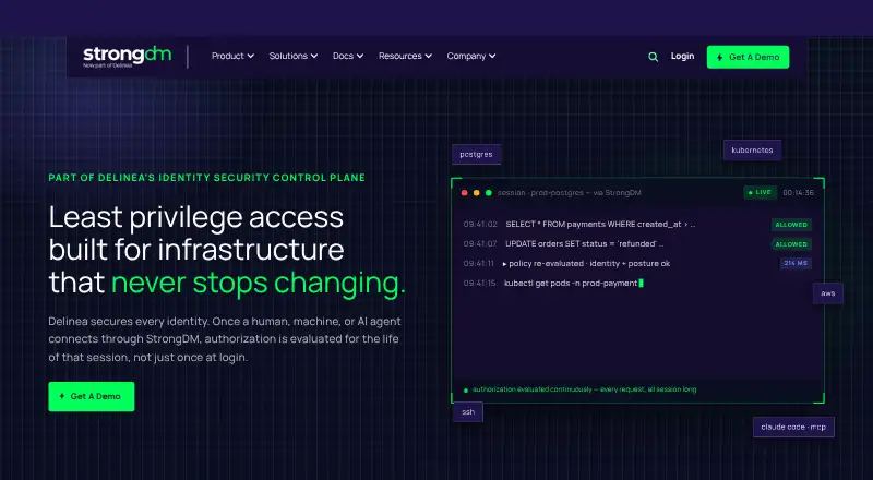 StrongDM's own site
