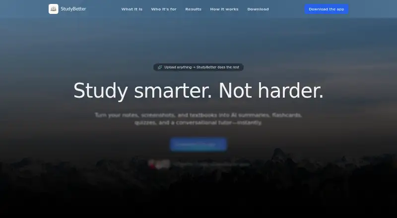 Study Better's own site