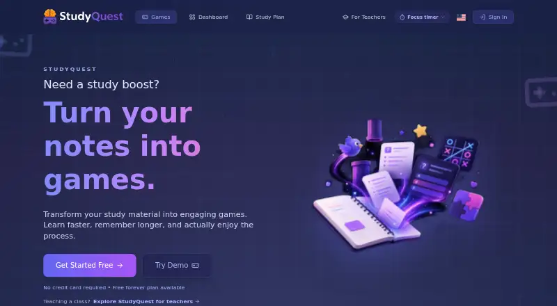 StudyQuest's own site