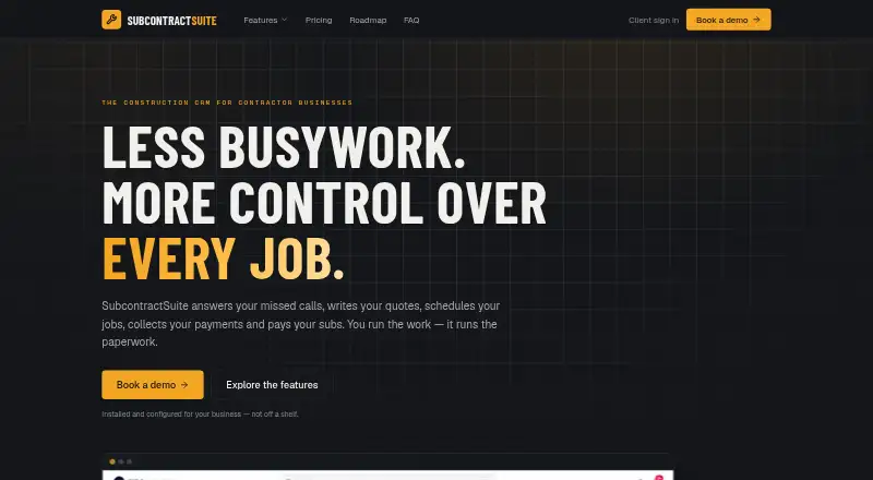 SubcontractSuite's own site
