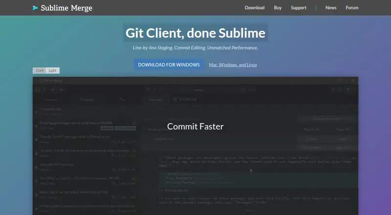 Sublime Merge's own site