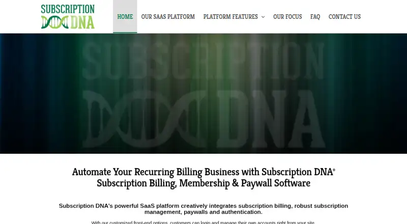 Subscription DNA's own site