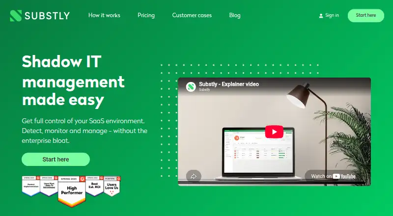 Substly's own site