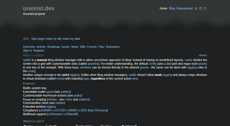subtle's own site