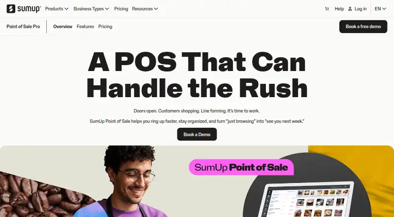 SumUp POS's own site
