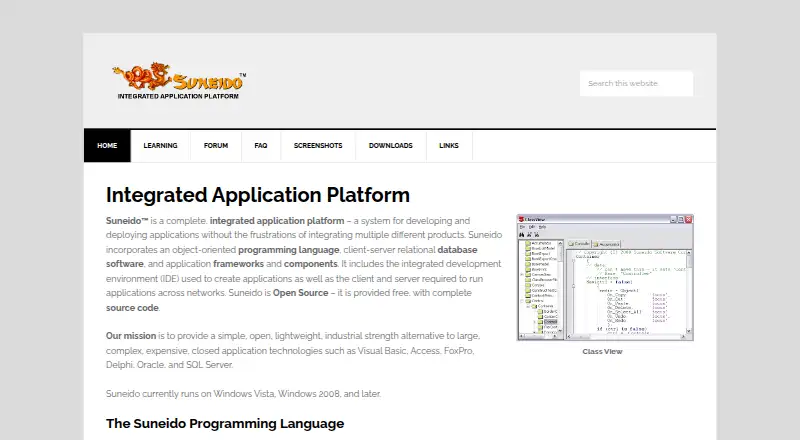 Suneido's own site