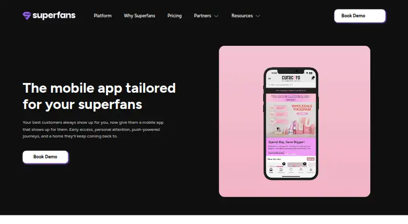 Vajro (now Superfans)'s own site