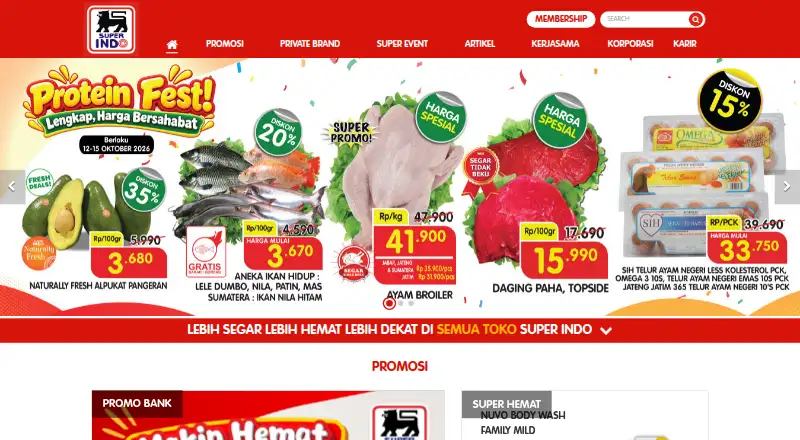 My Super Indo's own site