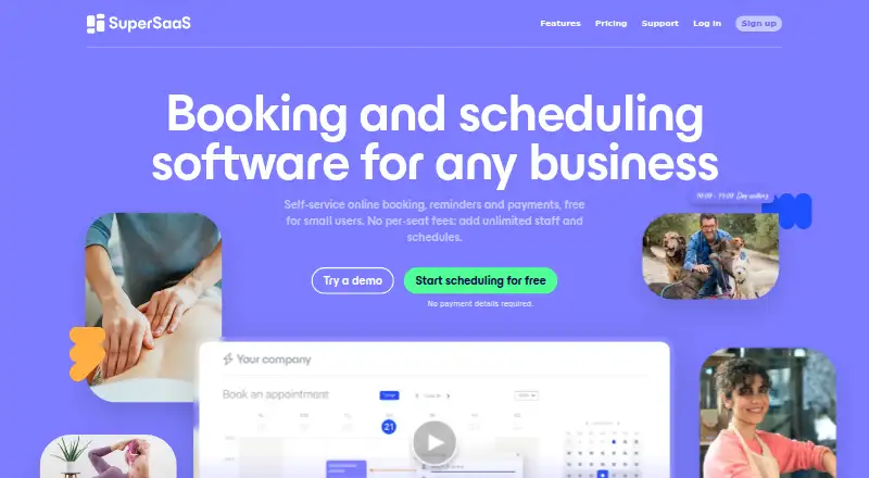 SuperSaaS's own site