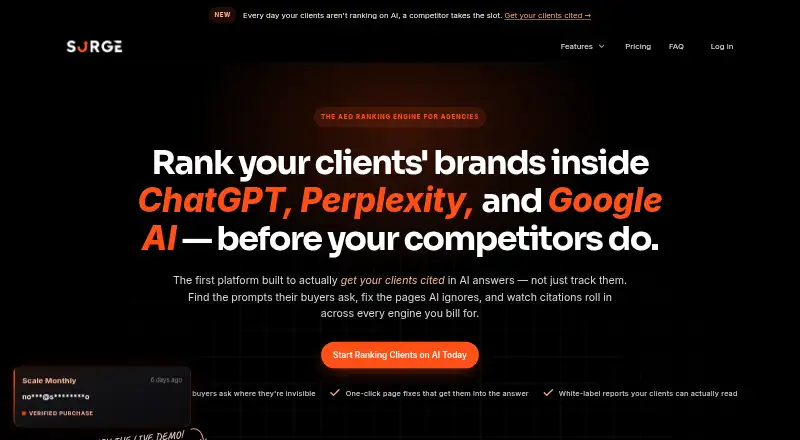 SurgeGraph's own site