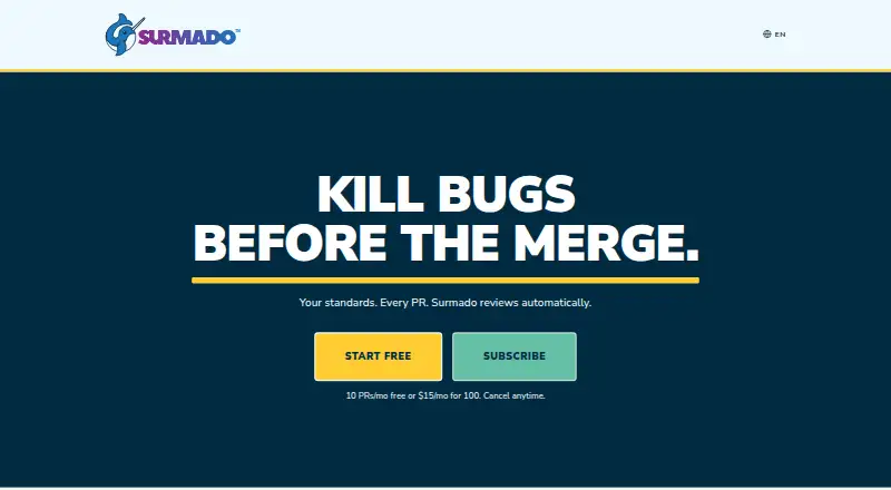 Surmado Code Review's own site