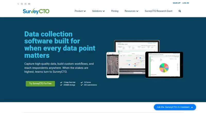 SurveyCTO's own site