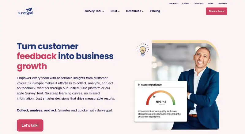 Surveypal's own site