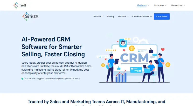 SutiCRM's own site