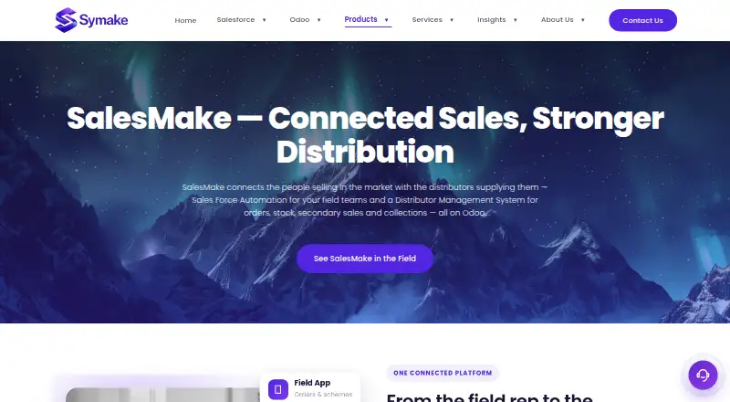 SalesMake's own site