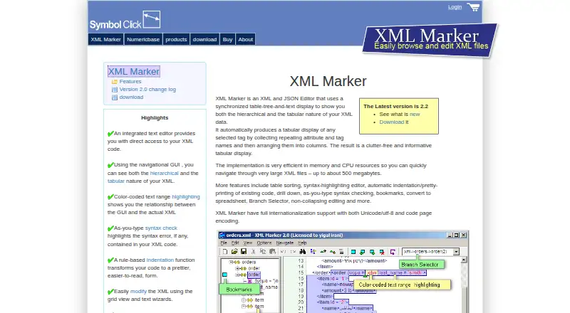 XML Marker's own site