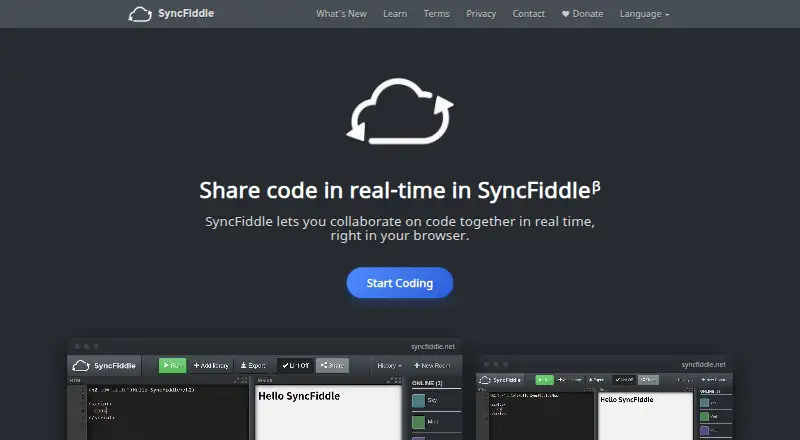 SyncFiddle's own site