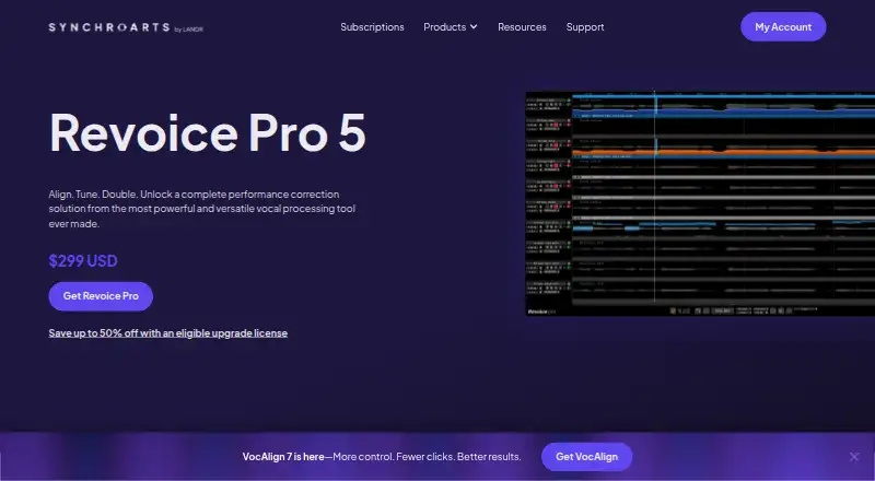 Synchro Arts Revoice Pro's own site