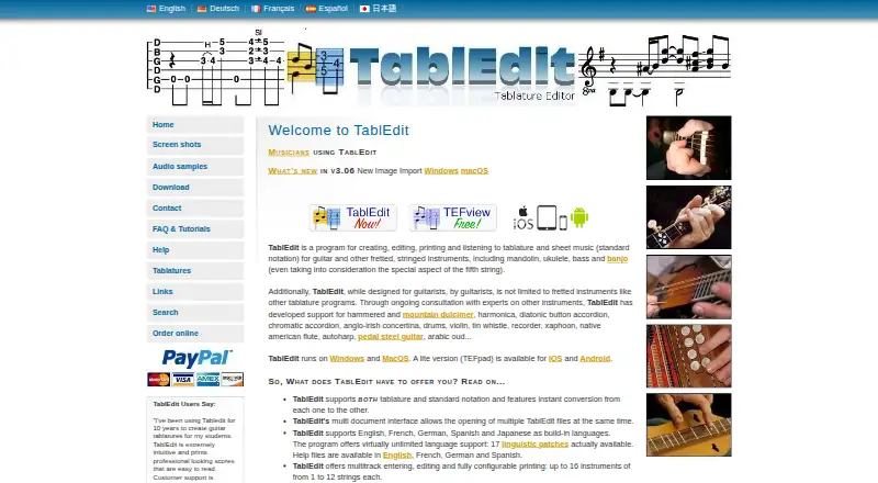 TablEdit's own site