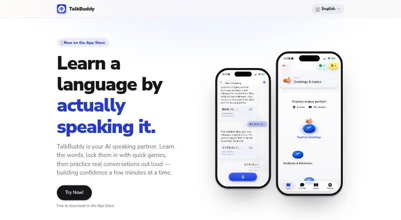 TalkBuddy's own site