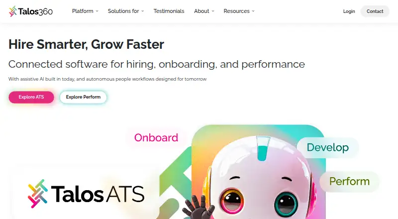 Talos Perform's own site