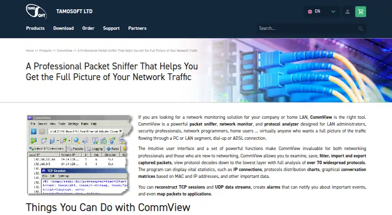 CommView's own site