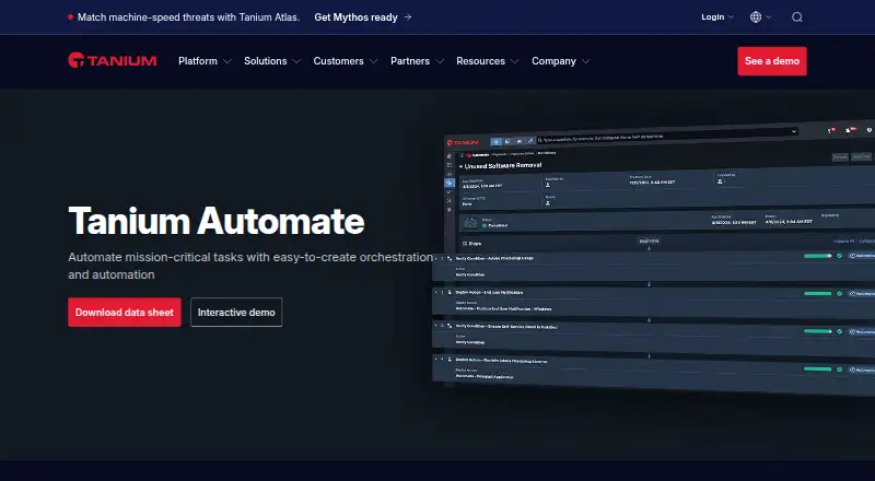 Tanium Automate's own site