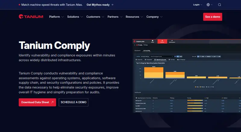 Tanium Comply's own site