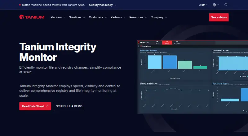 Tanium Integrity Monitor's own site